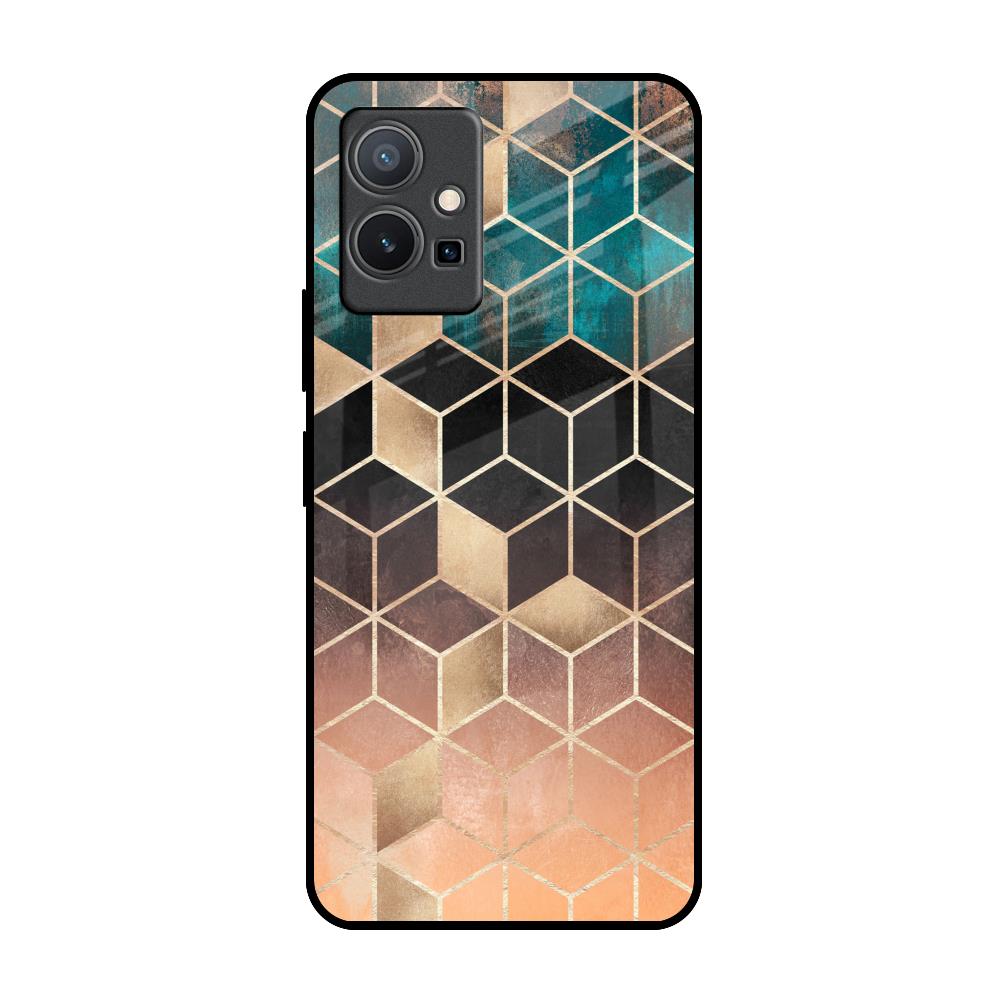 Bronze Texture Vivo Y75 5G Glass Back Cover Online