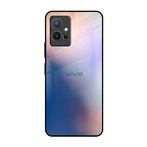 Blue Mauve Gradient Vivo Y75 5G Glass Back Cover Online