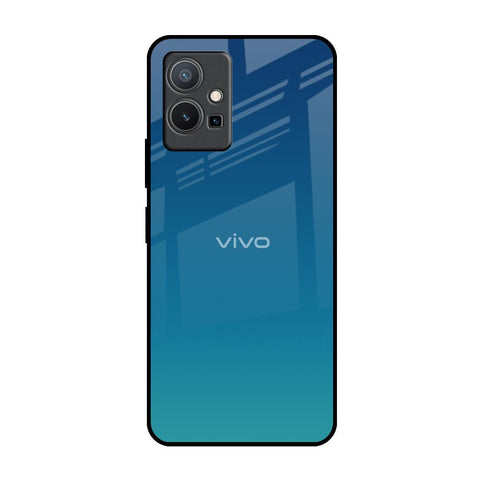 Celestial Blue Vivo Y75 5G Glass Back Cover Online