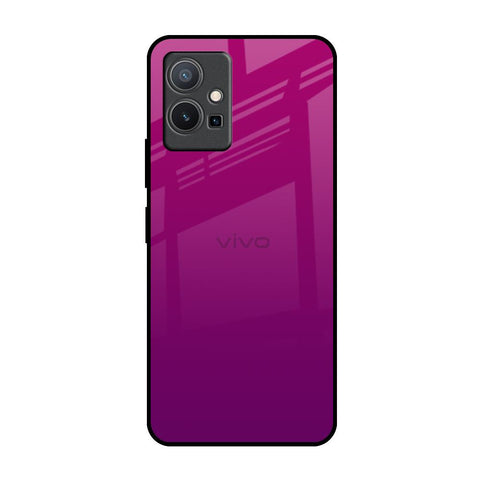 Magenta Gradient Vivo Y75 5G Glass Back Cover Online