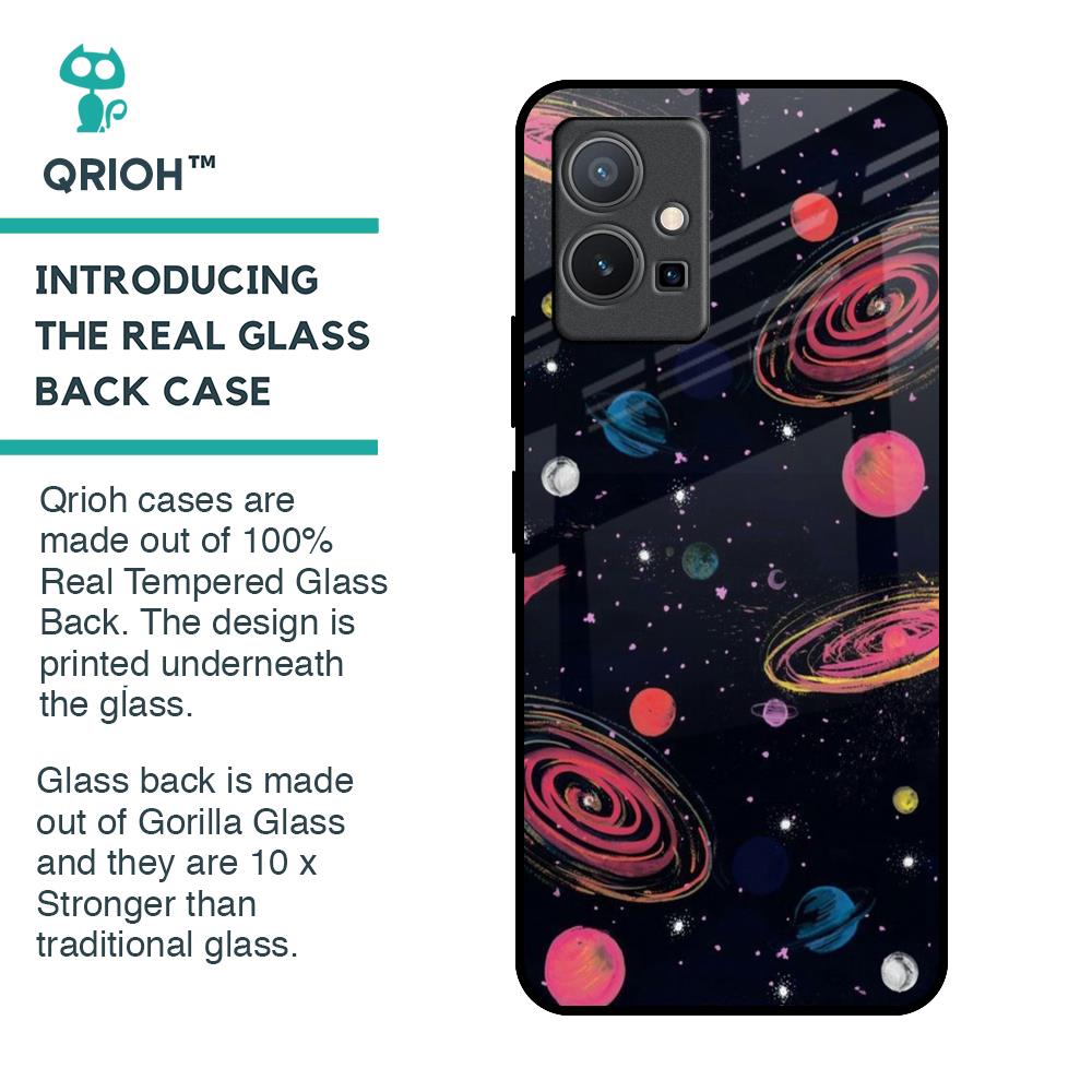 Galaxy In Dream Glass Case For Vivo Y75 5G