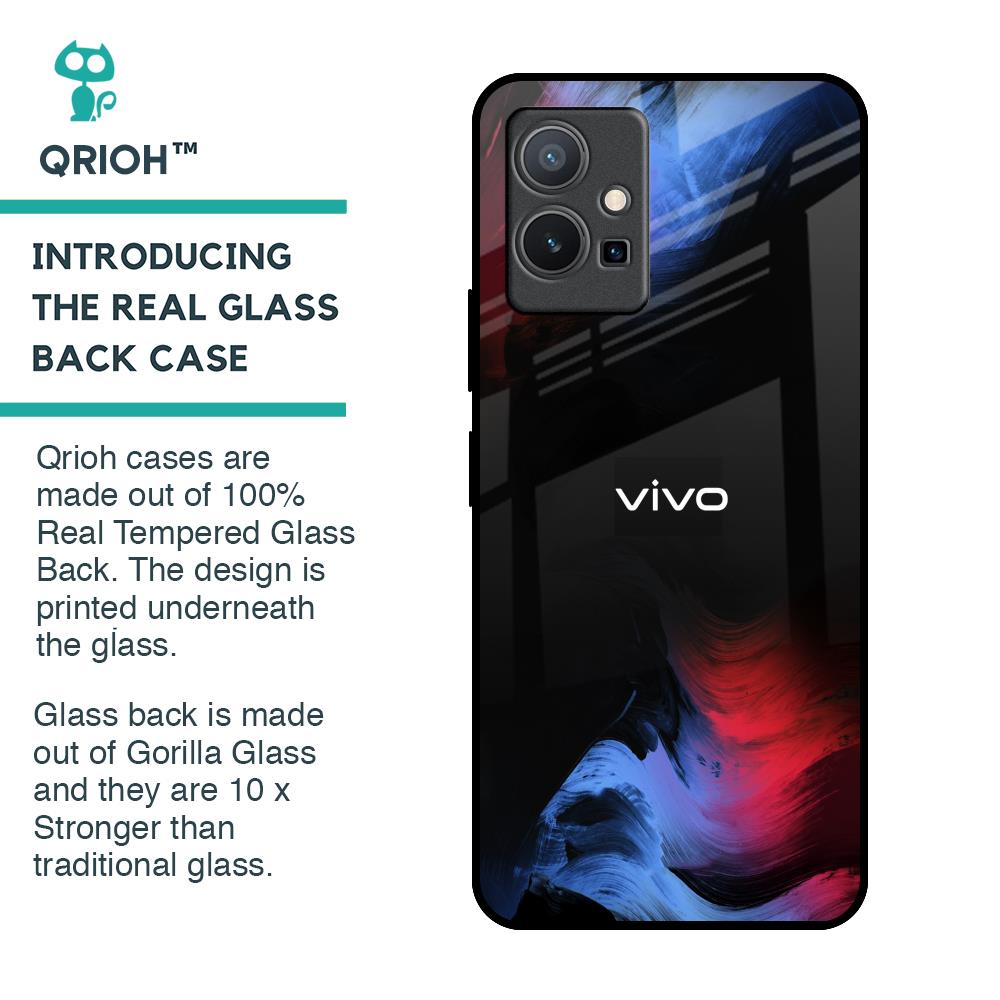 Fine Art Wave Glass Case for Vivo Y75 5G