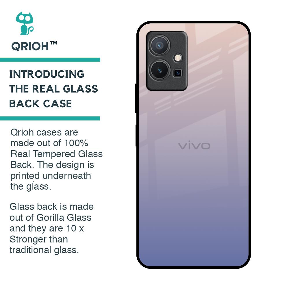 Rose Hue Glass Case for Vivo Y75 5G