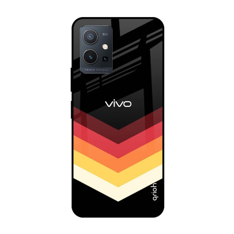 Abstract Arrow Pattern Vivo Y75 5G Glass Cases & Covers Online