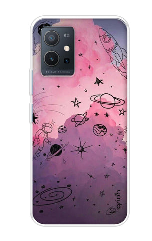 Space Doodles Art Vivo Y75 5G Back Cover