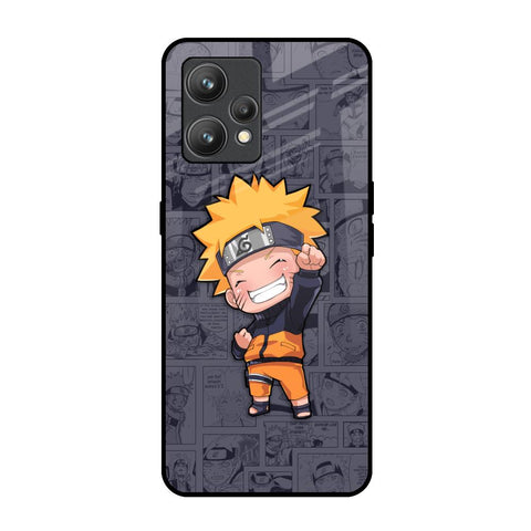 Orange Chubby Realme 9 Pro Plus Glass Back Cover Online
