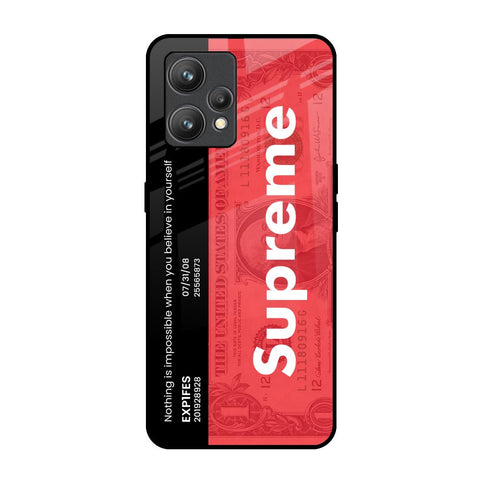 Supreme Ticket Realme 9 Pro Plus Glass Back Cover Online