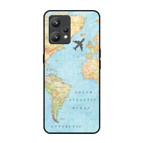 Travel Map Realme 9 Pro Plus Glass Back Cover Online