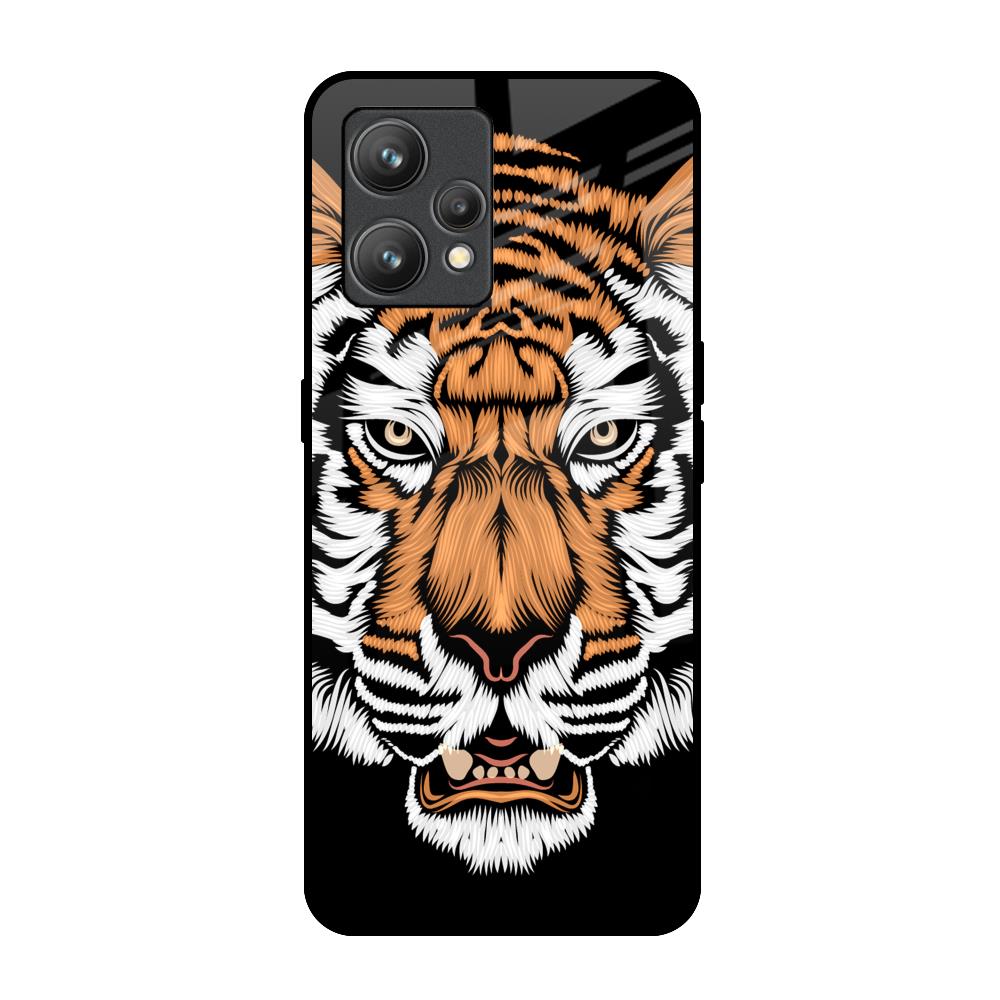 Angry Tiger Realme 9 Pro Plus Glass Back Cover Online