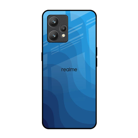 Blue Wave Abstract Realme 9 Pro Plus Glass Back Cover Online