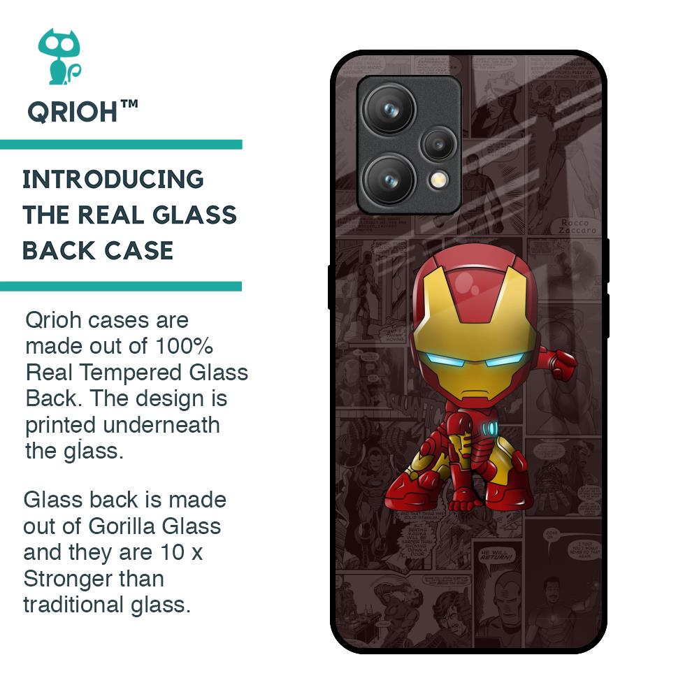 Angry Baby Super Hero Glass Case for Realme 9 Pro Plus