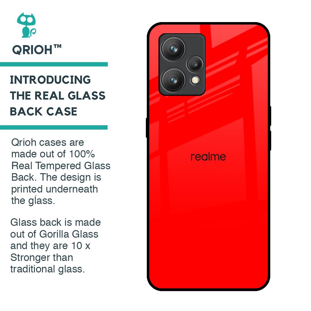 Blood Red Glass Case for Realme 9 Pro Plus