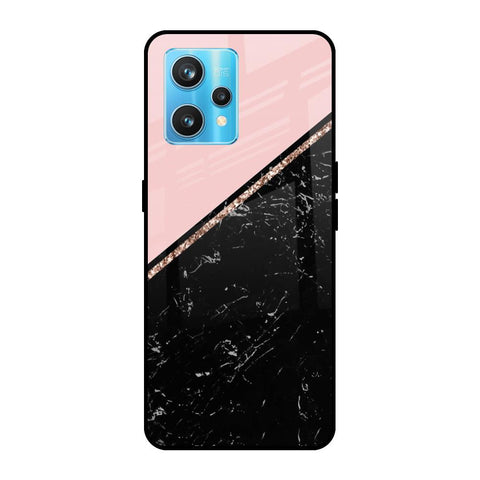 Marble Texture Pink Realme 9 Pro Plus Glass Cases & Covers Online