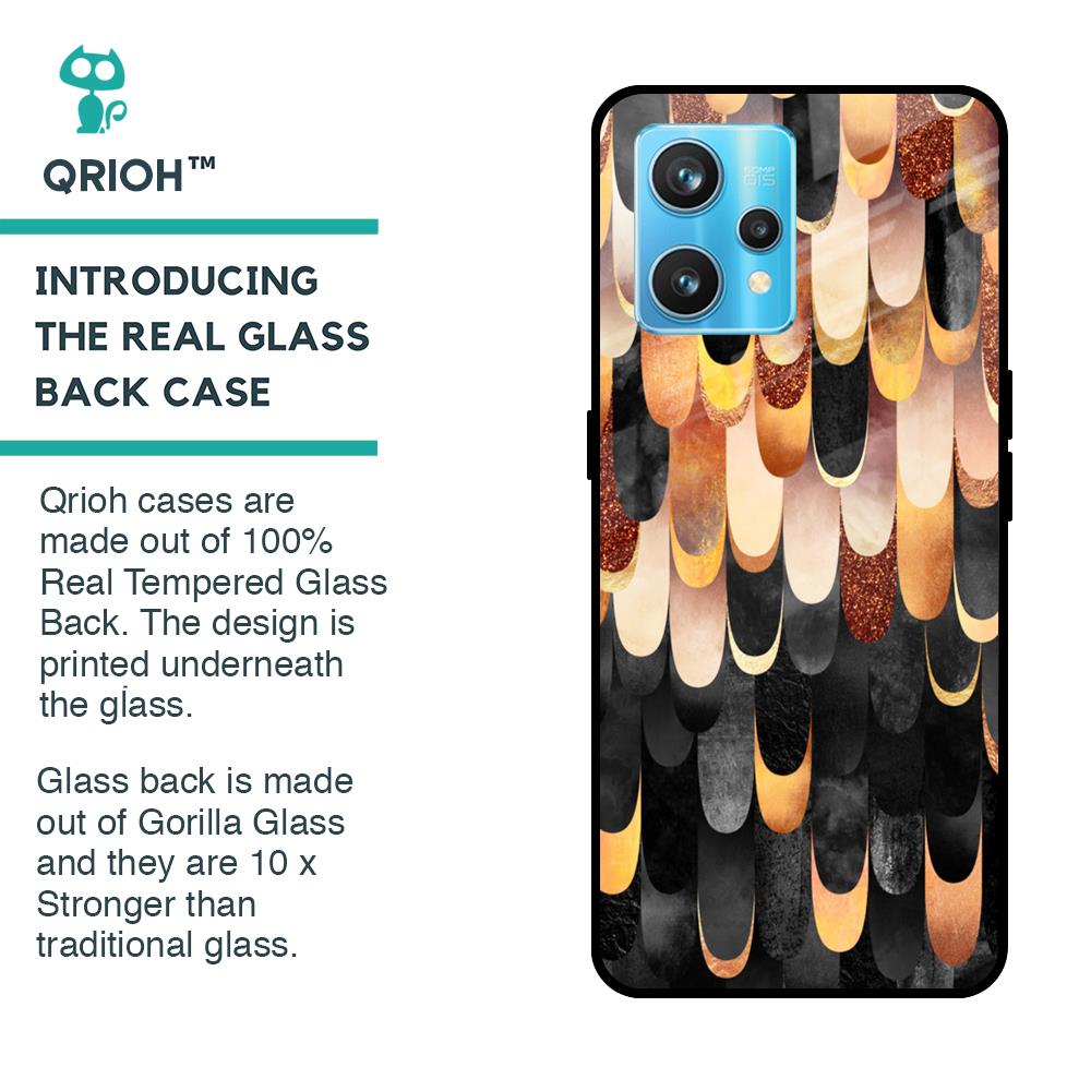 Bronze Abstract Glass Case for Realme 9 Pro Plus