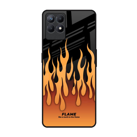 Fire Flame Realme Narzo 50 Glass Back Cover Online