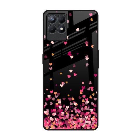 Heart Rain Fall Realme Narzo 50 Glass Back Cover Online