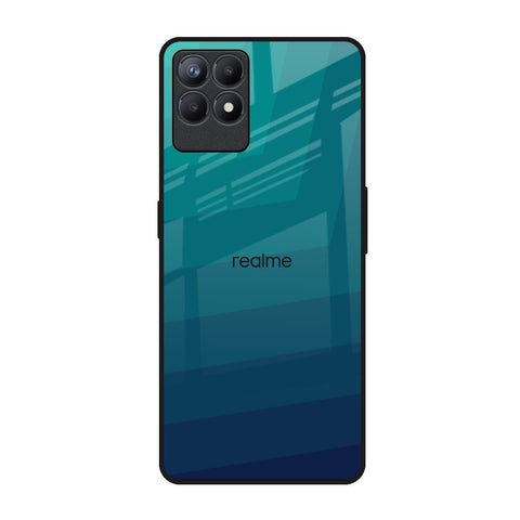Green Triangle Pattern Realme Narzo 50 Glass Back Cover Online
