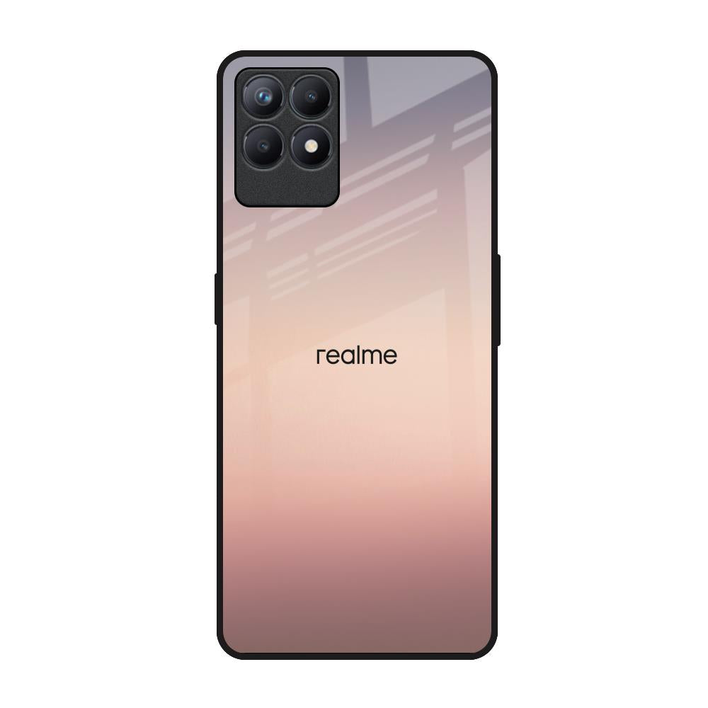 Golden Mauve Realme Narzo 50 Glass Back Cover Online