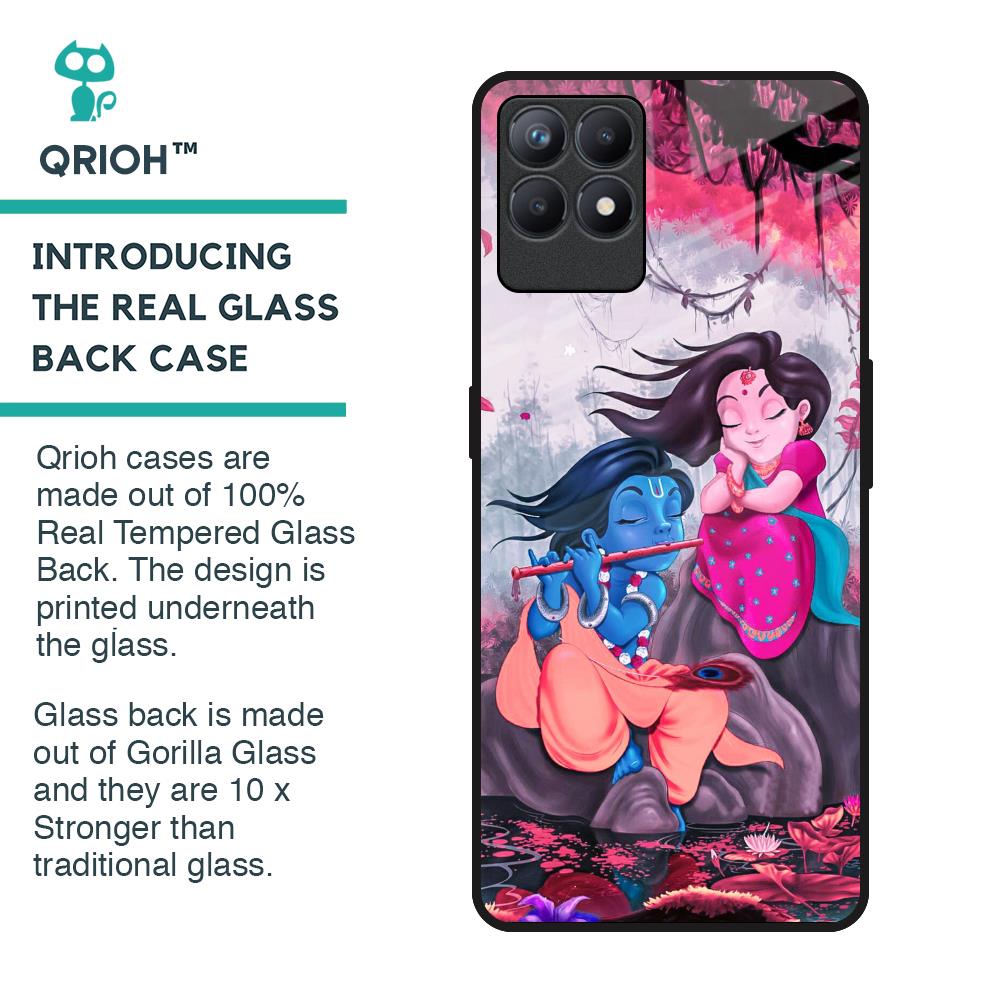 Radha Krishna Art Glass Case for Realme Narzo 50