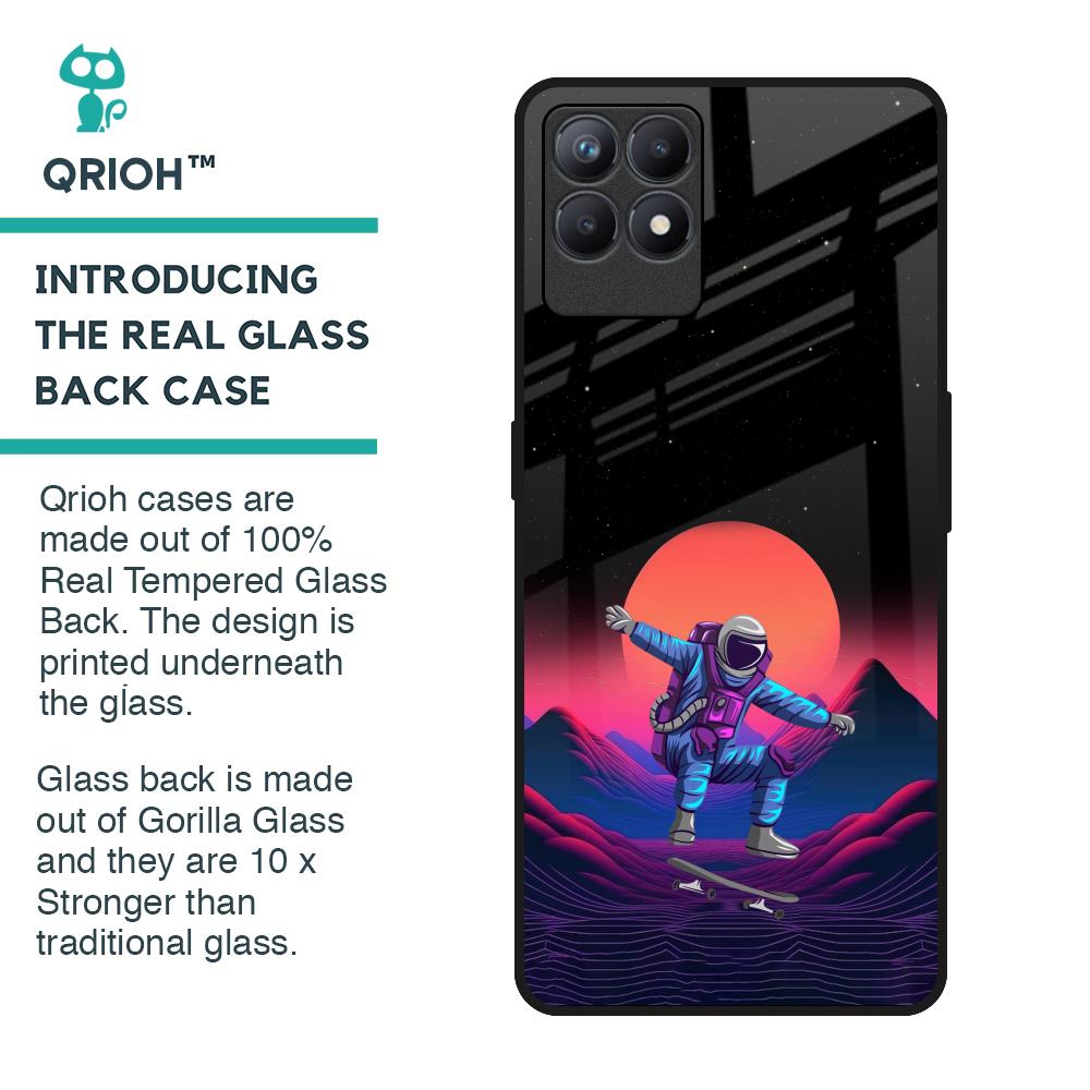 Retro Astronaut Glass Case for Realme Narzo 50
