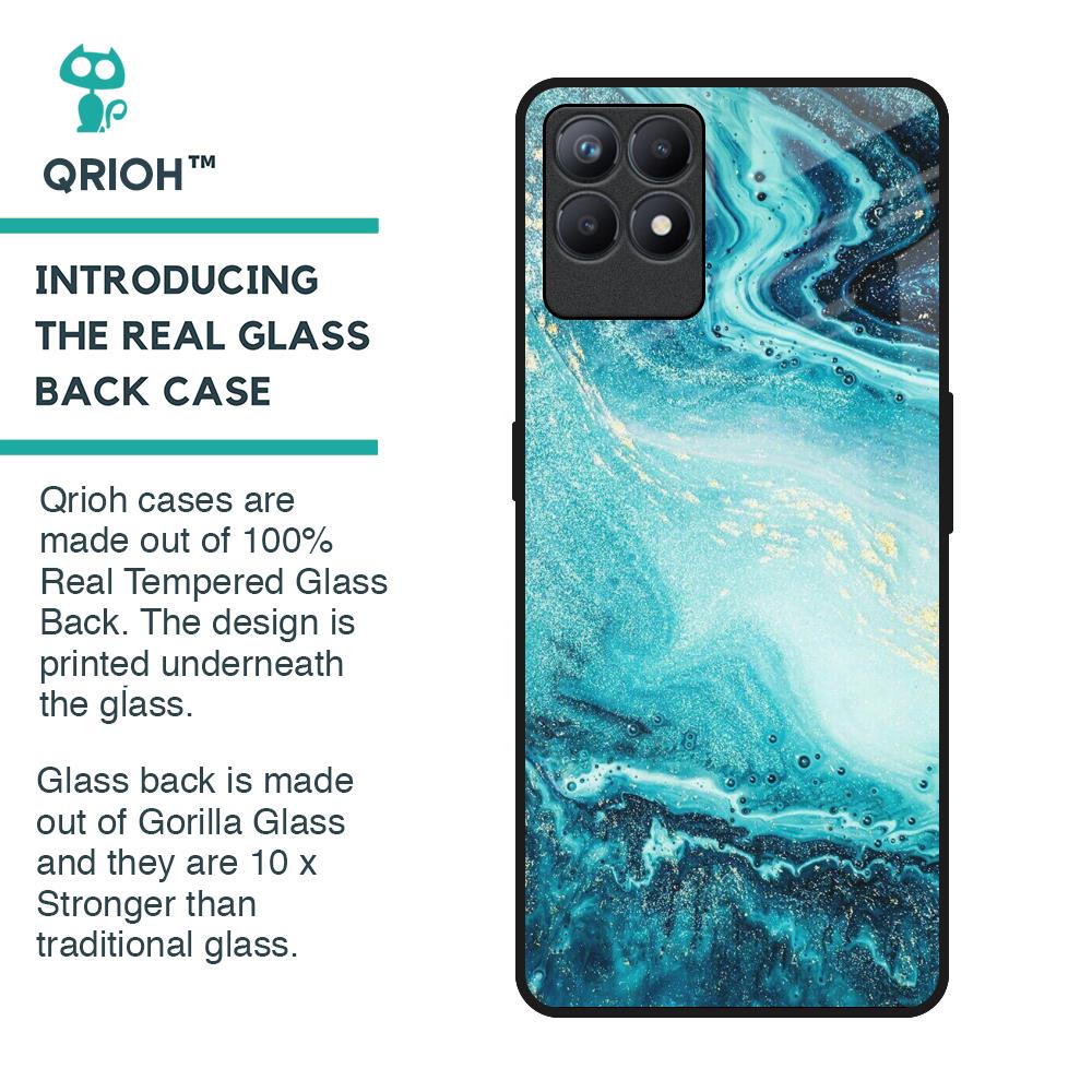 Sea Water Glass Case for Realme Narzo 50