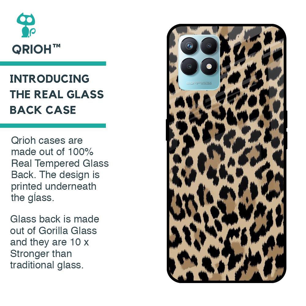 Leopard Seamless Glass Case For Realme Narzo 50