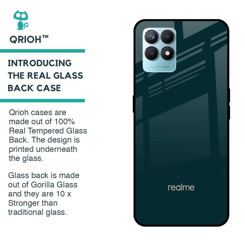 Hunter Green Glass Case For Realme Narzo 50