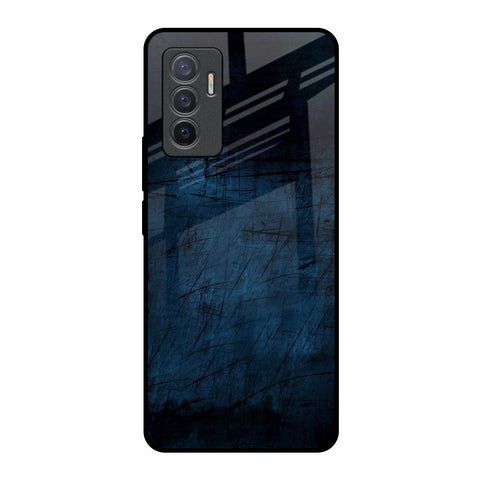 Dark Blue Grunge Vivo V23e 5G Glass Back Cover Online