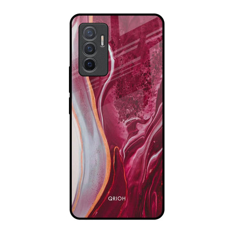 Crimson Ruby Vivo V23e 5G Glass Back Cover Online