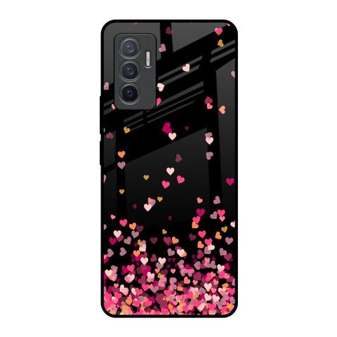 Heart Rain Fall Vivo V23e 5G Glass Back Cover Online