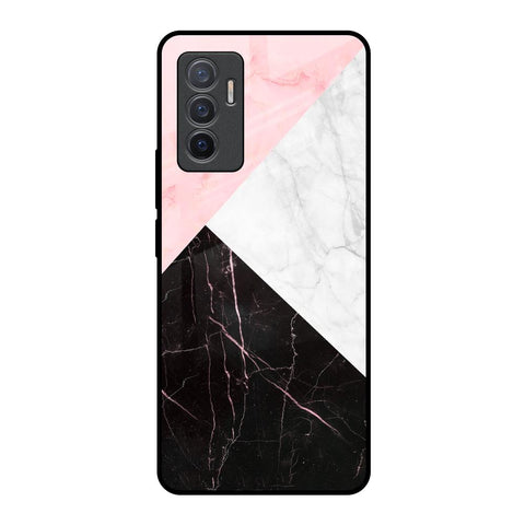 Marble Collage Art Vivo V23e 5G Glass Back Cover Online