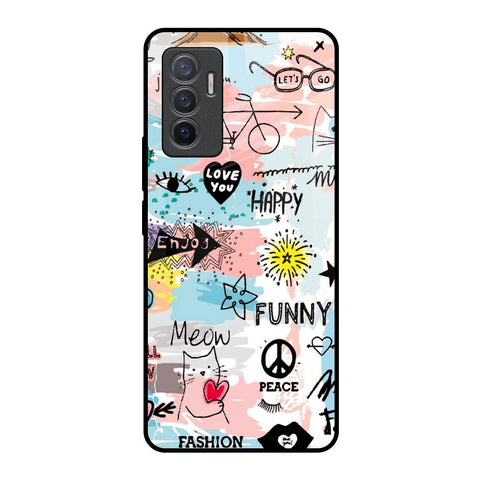 Just For You Vivo V23e 5G Glass Back Cover Online