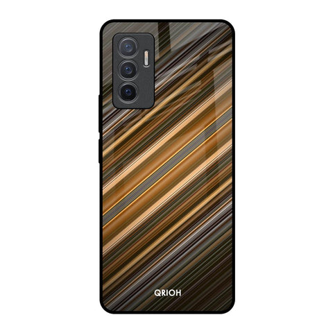 Diagonal Slash Pattern Vivo V23e 5G Glass Back Cover Online