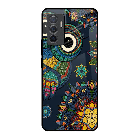 Owl Art Vivo V23e 5G Glass Back Cover Online