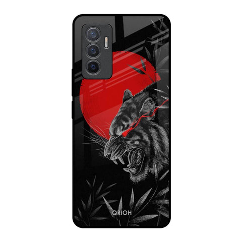 Red Moon Tiger Vivo V23e 5G Glass Back Cover Online