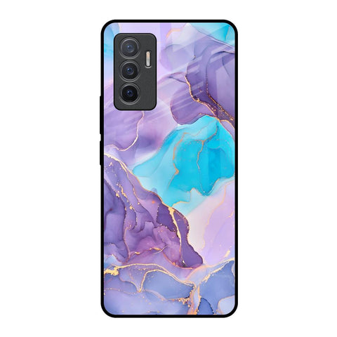 Alcohol ink Marble Vivo V23e 5G Glass Back Cover Online