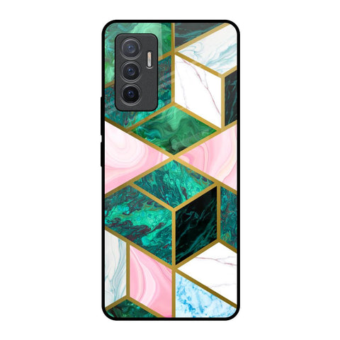 Seamless Green Marble Vivo V23e 5G Glass Back Cover Online