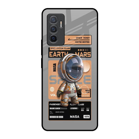 Space Ticket Vivo V23e 5G Glass Back Cover Online