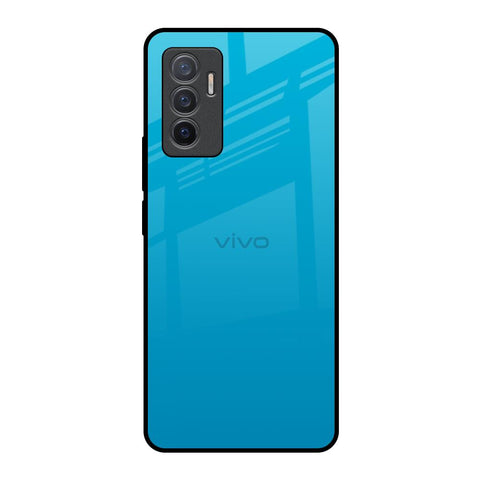 Blue Aqua Vivo V23e 5G Glass Back Cover Online
