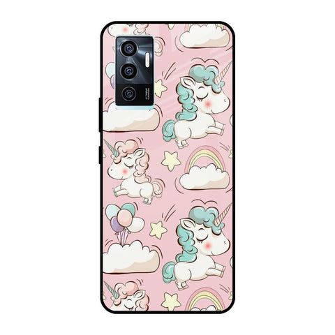 Balloon Unicorn Vivo V23e 5G Glass Cases & Covers Online