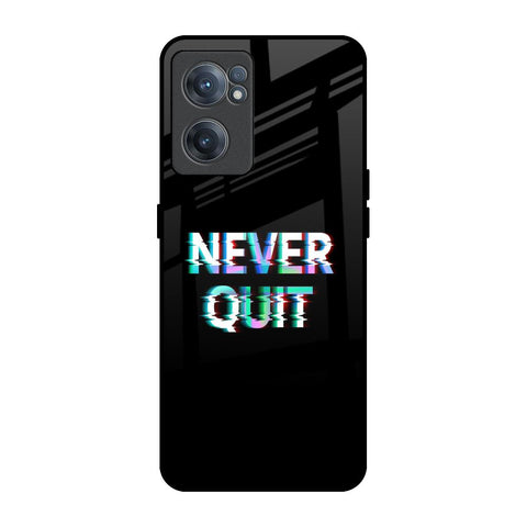 Never Quit OnePlus Nord CE 2 5G Glass Back Cover Online