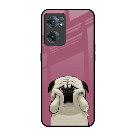 Funny Pug Face OnePlus Nord CE 2 5G Glass Back Cover Online