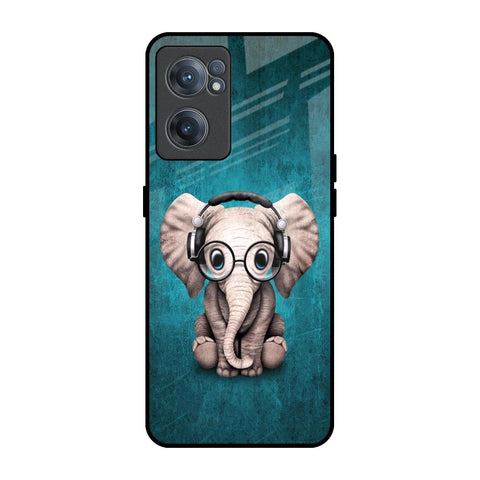 Adorable Baby Elephant OnePlus Nord CE 2 5G Glass Back Cover Online