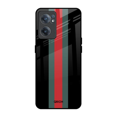 Vertical Stripes OnePlus Nord CE 2 5G Glass Back Cover Online