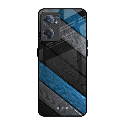 Multicolor Wooden Effect OnePlus Nord CE 2 5G Glass Back Cover Online