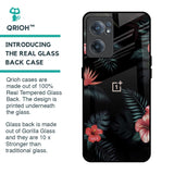 Tropical Art Flower Glass Case for OnePlus Nord CE 2 5G