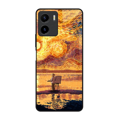 Sunset Vincent Vivo Y15s Glass Back Cover Online