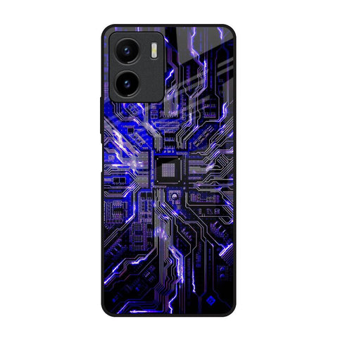 Techno Color Pattern Vivo Y15s Glass Back Cover Online