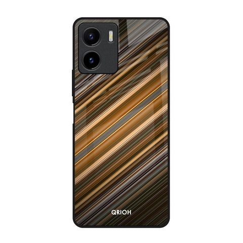 Diagonal Slash Pattern Vivo Y15s Glass Back Cover Online
