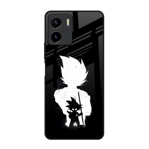 Monochrome Goku Vivo Y15s Glass Back Cover Online